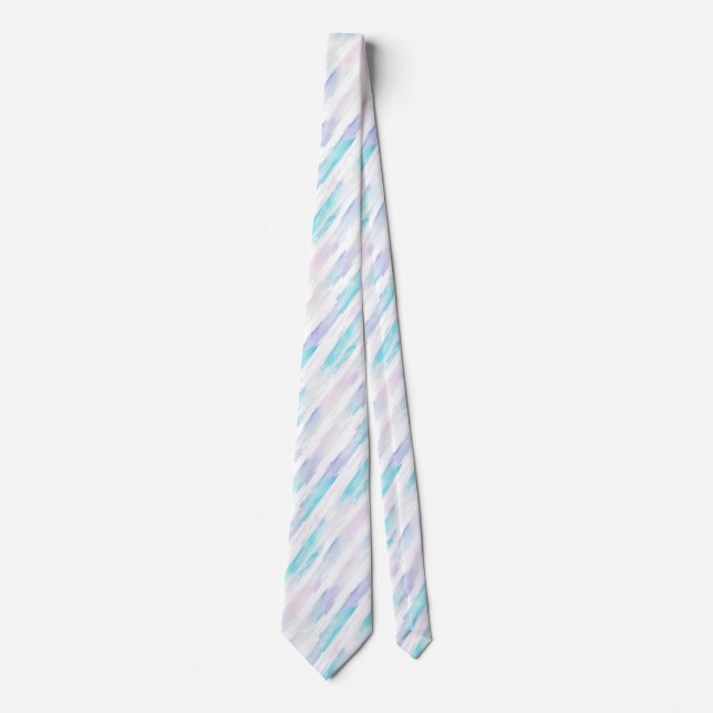 Streaks of Elegance: Diagonal Raindrop-inspired Tie (Front)