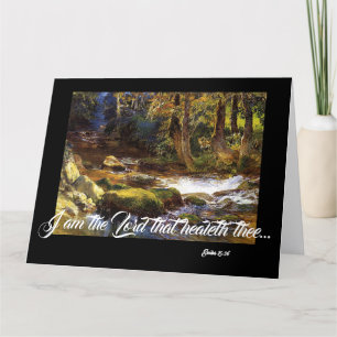 Stream Deer Trees God Heals Big Greeting Card