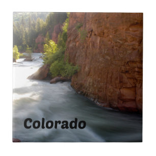 Stream in the Colorado Rockies Tile
