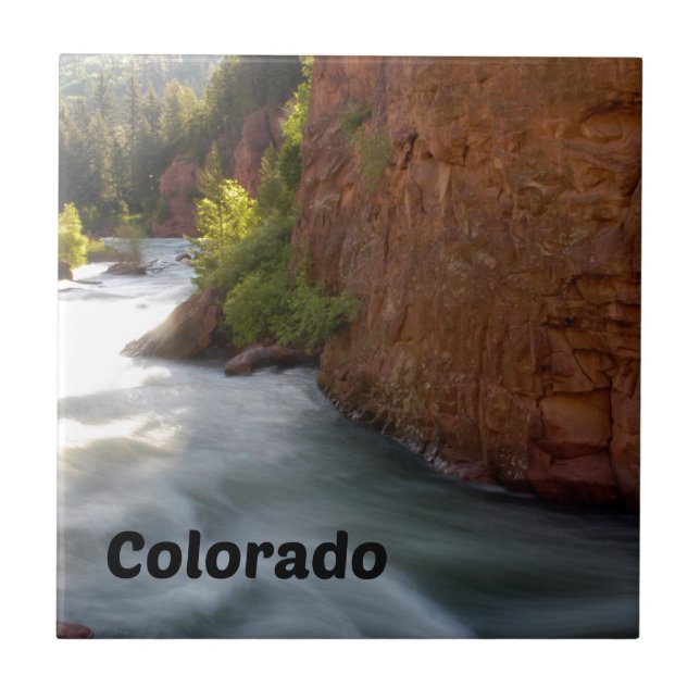 Stream in the Colorado Rockies Tile (Front)