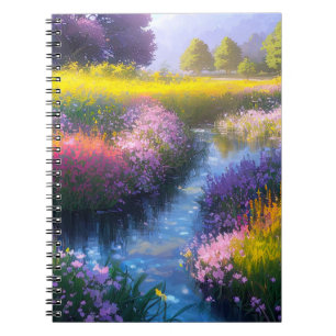 Stream in the Field of Blooms Notebook