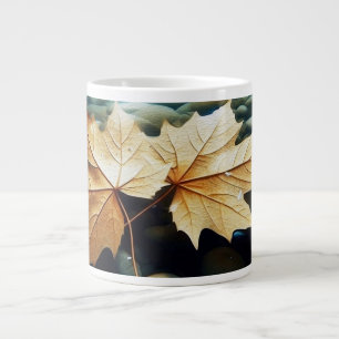 Stream Leaves Large Coffee Mug