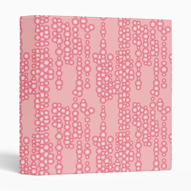 Stream of bubbles, coral pink binder (Front/Spine)