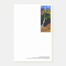 Stream rushing from the sky large post-its