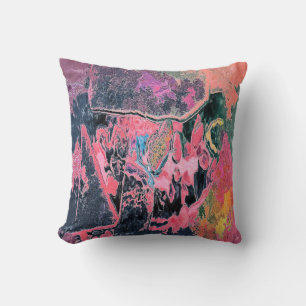 STREAM WATER ABSTRACT THROW PILLOW