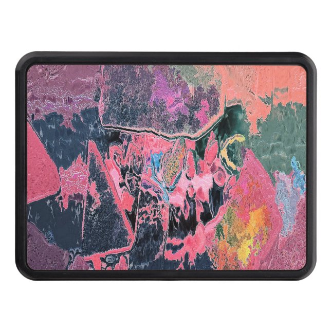 STREAM WATER ABSTRACT   TRAILER HITCH COVER (Front)