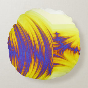STREAM WATER ROUND PILLOW