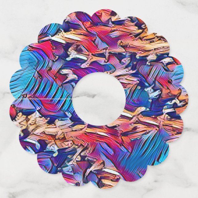 STREAM WATER  WINE GLASS TAG (Front)