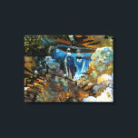 STREAM WATERFALL CANVAS PRINT<br><div class="desc">An art design of a small stream waterfall.</div>