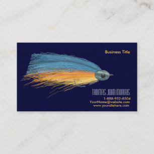 Streamer fishing Lure Business Card