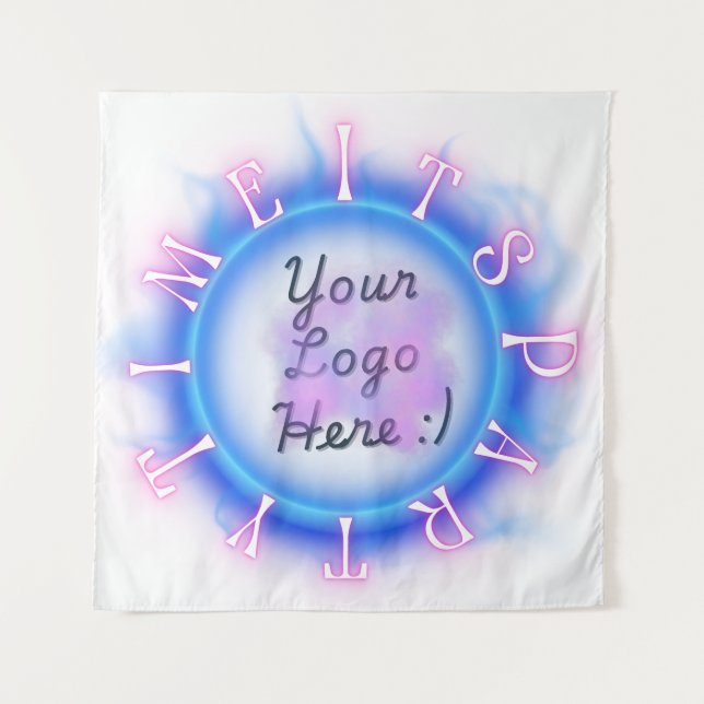 Streamer Party Time Backdrop Tapestry (Front)