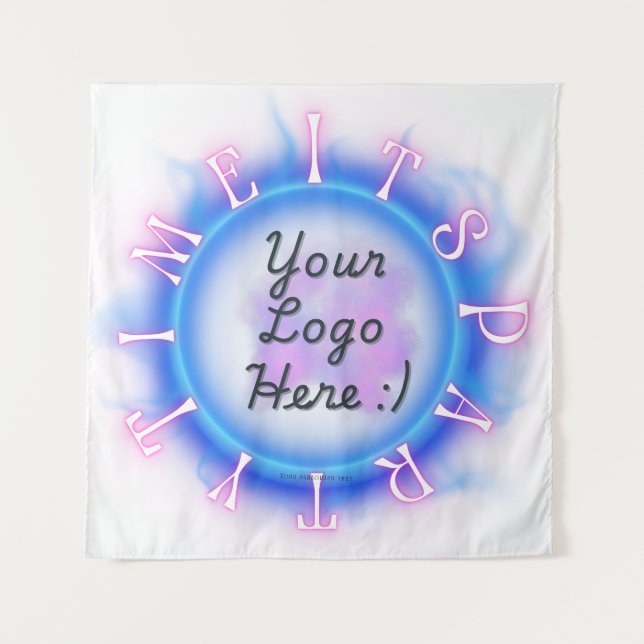 Streamer Party Time Backdrop Tapestry (Front)