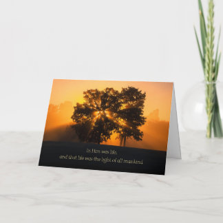 Streaming Christmas Light Holiday Card