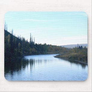 Streaming Through Glacier Mouse Pad