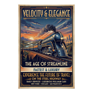Streamline Train Poster
