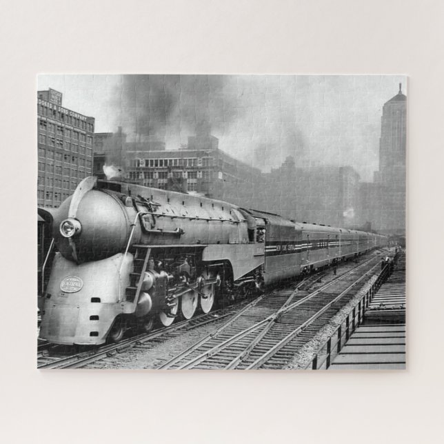Streamlined 20th Century Limited Train c 1938 Jigsaw Puzzle (Horizontal)