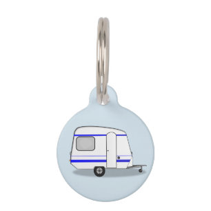 Streamlined small trailer gypsy caravan pet tag