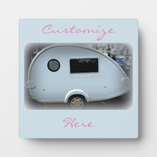 Streamlined teardrop trailer gypsy caravan plaque