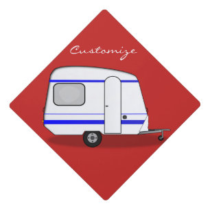 Streamlined tiny travel trailer Thunder_Cove Graduation Cap Topper