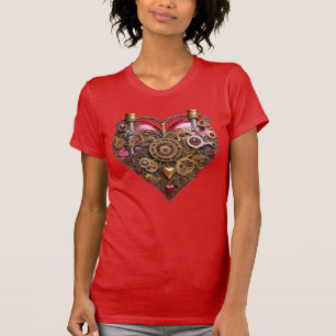 Streampunk Heart Ruby Valentine T-Shirt