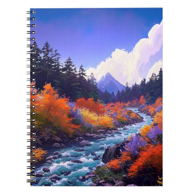 Stream's Rush and Forest's Palette Notebook (Front)