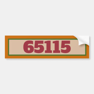 Street Address Red Italian Tiles Bumper Sticker
