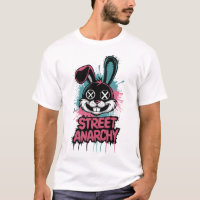 Street Anarchy Graffiti Bunny – Edgy Street Art 