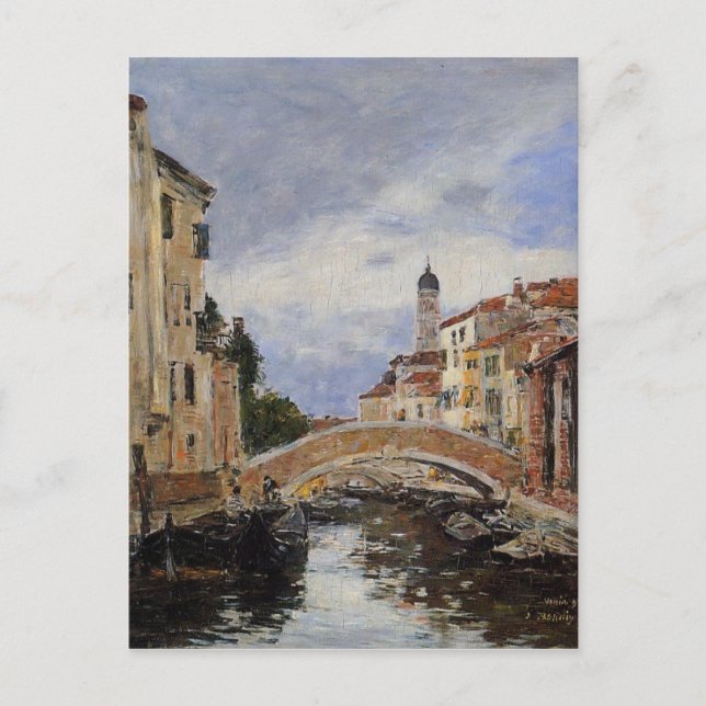 Street, Antibes by Eugene Boudin Postcard (Front)