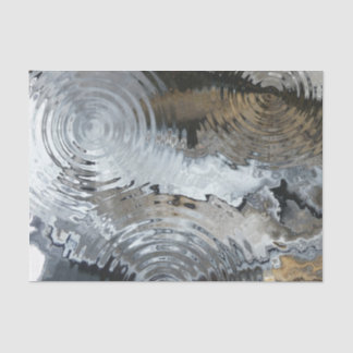 Street Art Rain Black Marble Tissue Paper