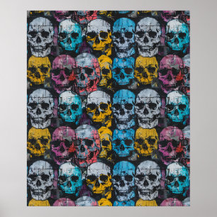 Street Art Skull Poster Design A29