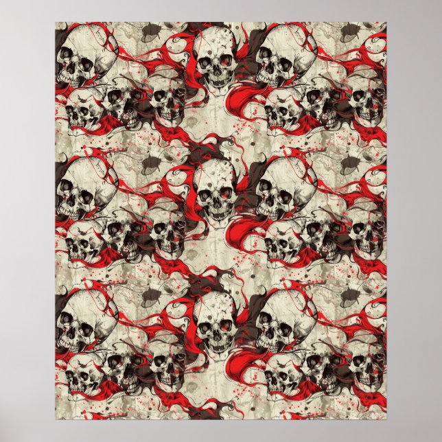 Street Art Skull Poster Design A31 (Devant)