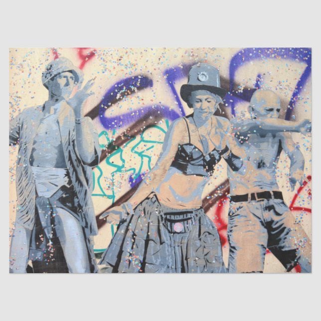 Street Art Urban 12 Decoupage Tissue Paper (Front)