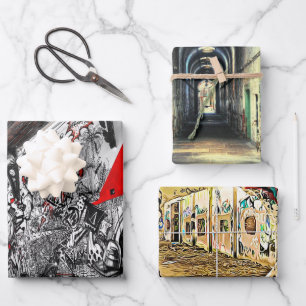 Street Art, Urban Graffiti  Wrapping Paper Sheet