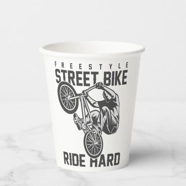Street Bike Paper Cups (Front)