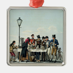 Street Breakfast engraved by G.Hunt, 1825 (engravi Metal Ornament