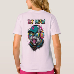Street Cat DJ Attitude – Bold Streetwear Art T-Shirt