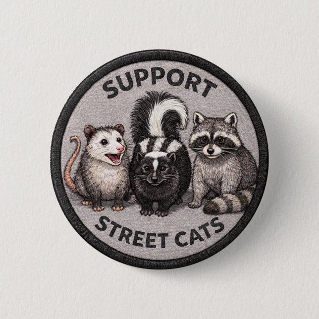 Street Cats 2 Inch Round Button (Front)