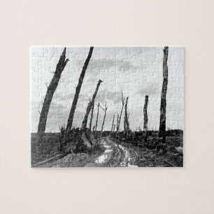 Street Corner in Poelcapelle Belgium 12/19/1918 Jigsaw Puzzle