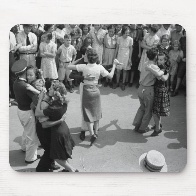 Street Dance, Crowley, Louisiana, 1930s Mouse Pad (Front)
