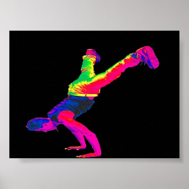 Street Dancing - Multi-Colour, Black Back Poster (Front)