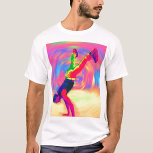 Street Dancing, Rainbow, Radial T-Shirt