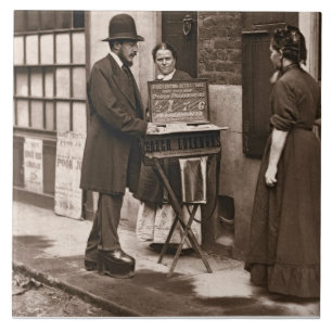 Street Doctor, 1876-77 (woodburytype) Tile
