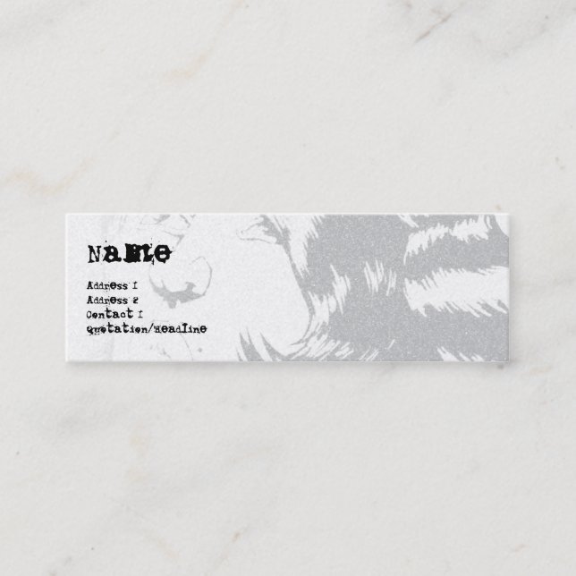 STREET DRAWING 1 MINI BUSINESS CARD (Front)