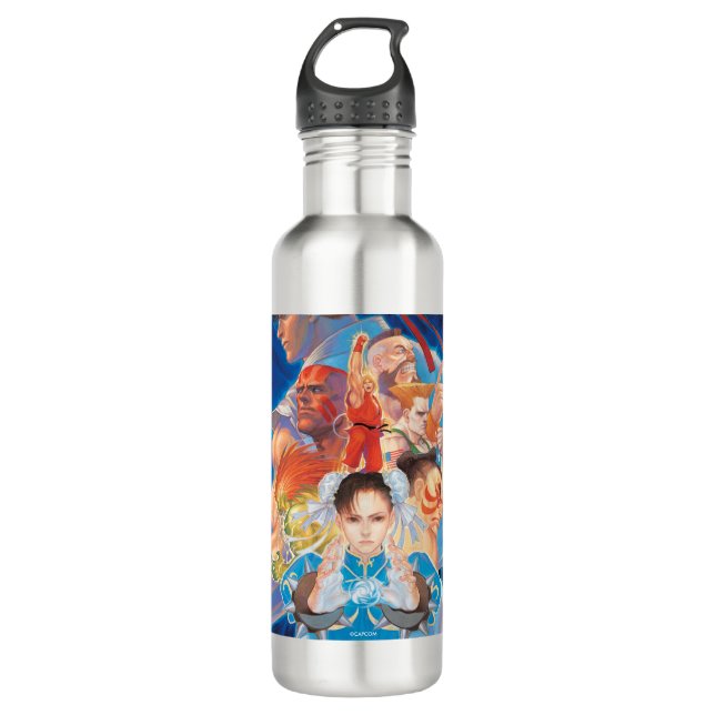 Street Fighter 2 Chun-Li Group 710 Ml Water Bottle (Front)