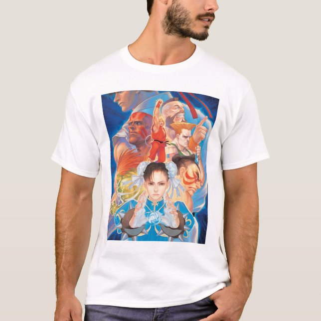 Street Fighter 2 Chun-Li Group T-Shirt (Front)