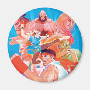 Street Fighter 2 Ryu Group Magnet