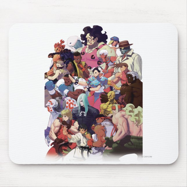 Street Fighter 3 Third Strike Cast Mouse Pad (Front)