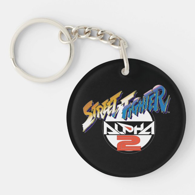 Street Fighter Alpha 2 Logo Keychain (Front)