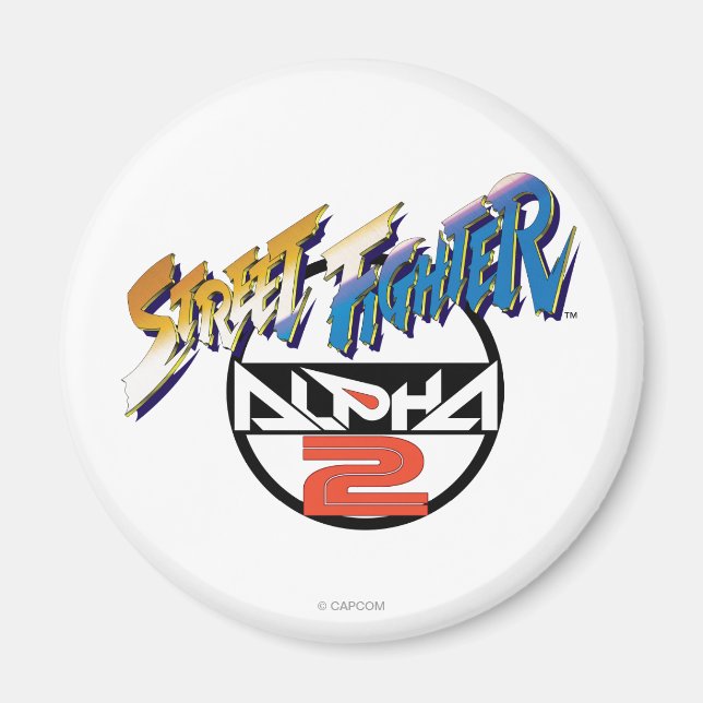 Street Fighter Alpha 2 Logo Magnet (Front)