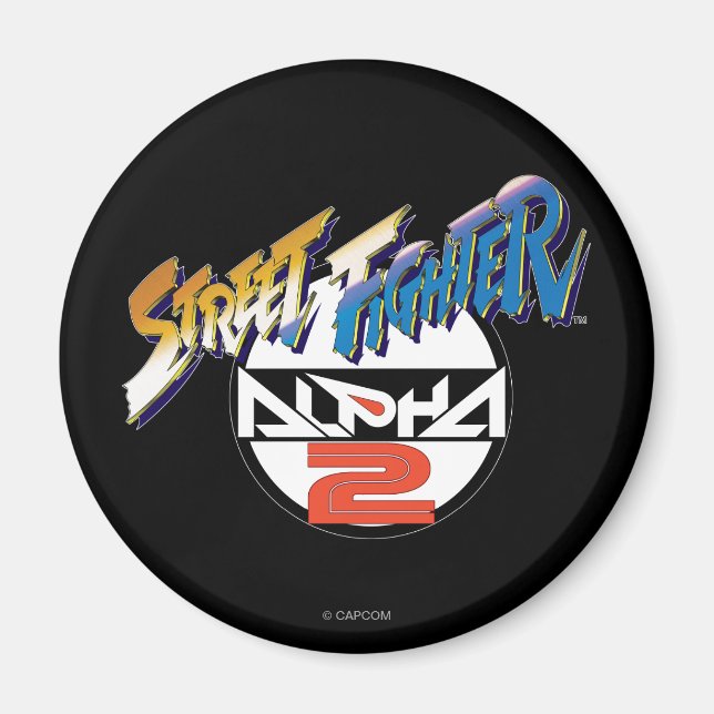 Street Fighter Alpha 2 Logo Magnet (Front)
